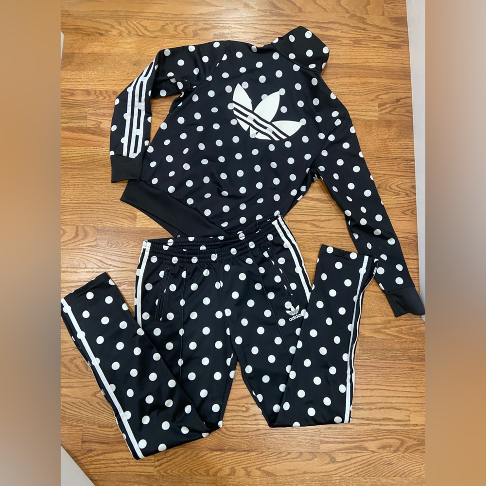 Adidas originals vintage Y2K Polka Dot tracksuit Medium - fits like smal - Picture 8 of 14